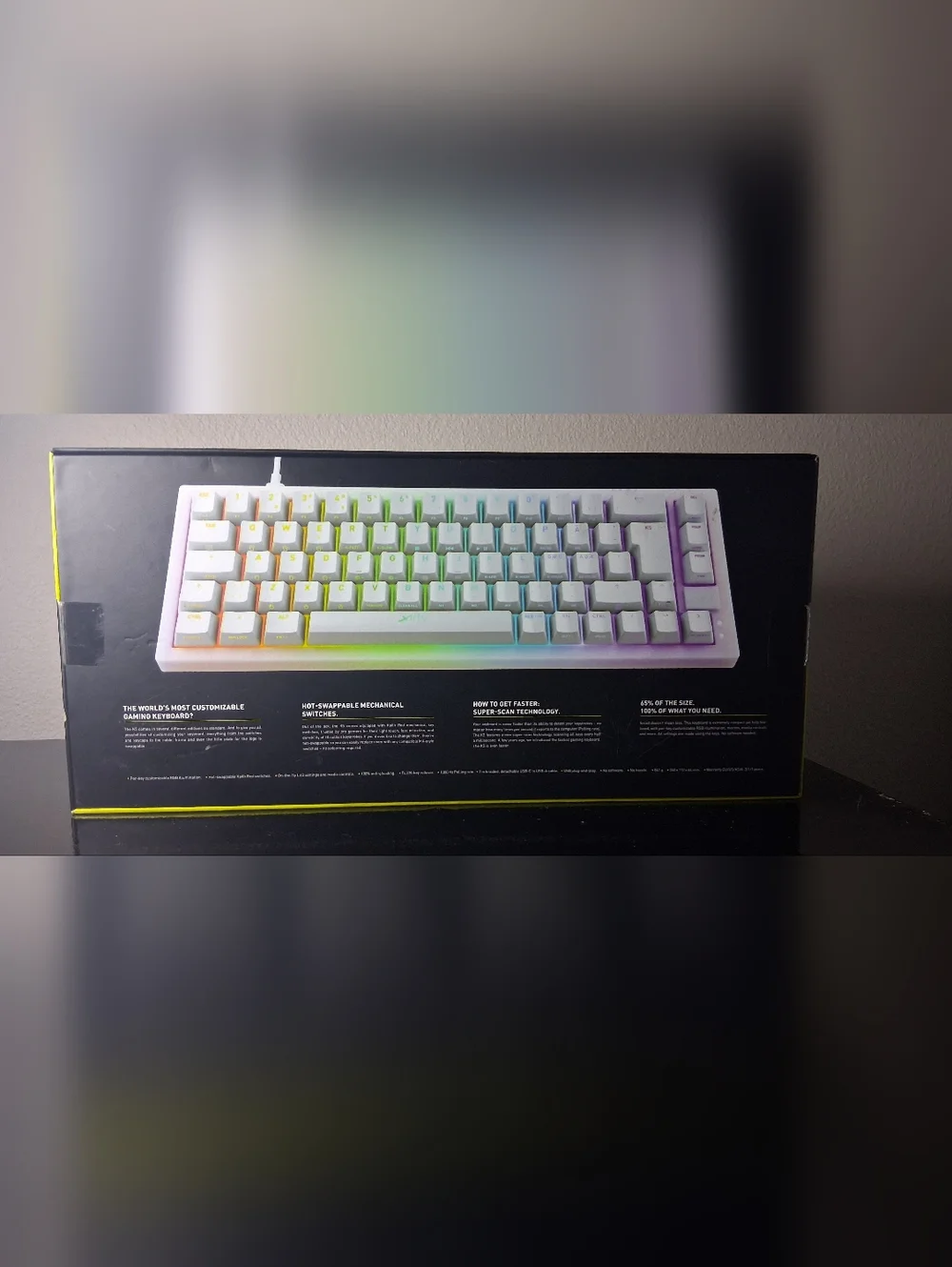 K5 RGB Compact White Mechanical Gaming Keyboard